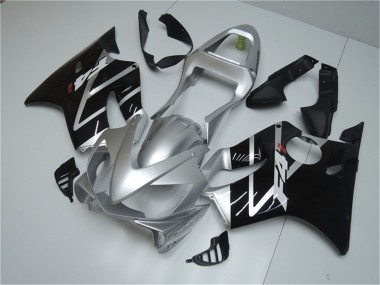 Carenados Moto Honda CBR600 F4i 2001-2003 - Plata Negro Brillante