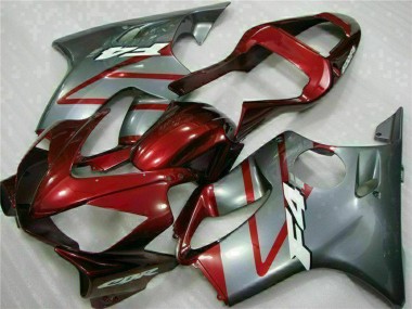 Kits Carenados Moto Honda CBR600 F4i 2001-2003 - Plata Rojo