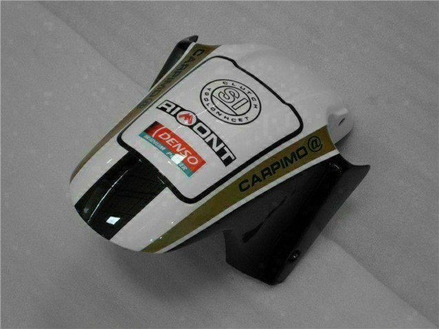Carenado Moto Honda CBR600 F4i 2001-2003 - Blanco Amarillo Negro Brillante Playboy