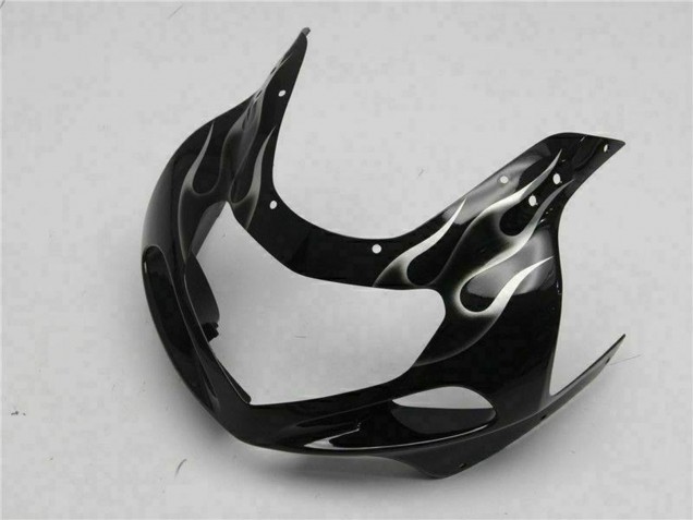 Carenado Moto Suzuki GSXR 600/750 2001-2003 - Negro Brillante Plata Llama
