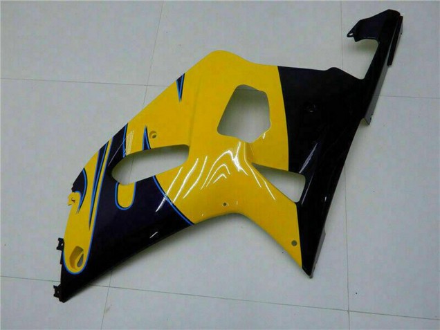 Carenado Moto Suzuki GSXR 600/750 2001-2003 - Amarillo Azul Oscuro Negro Brillante
