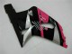 Carenado Moto Suzuki GSXR 600/750 2001-2003 - Rosa Plata Negro Brillante