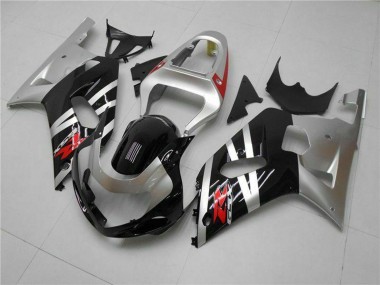 Carenado Moto Suzuki GSXR 600/750 2001-2003 - Plata Negro Brillante Rojo