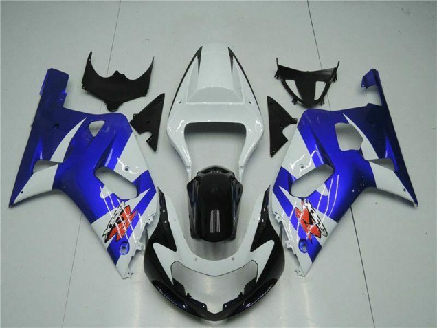Carenado Moto Suzuki GSXR 600/750 2001-2003 - Blanco Azul Negro
