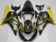 Carenado Moto Suzuki GSXR 600/750 2001-2003 - Negro Brillante Amarillo Llama
