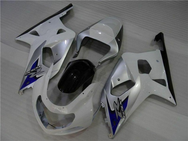 Carenado Moto Suzuki GSXR 600/750 2001-2003 - Blanco Plata Azul Negro