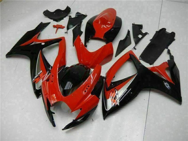 Carenado Moto Suzuki GSXR 600/750 2006-2007 - Rojo Negro Brillante