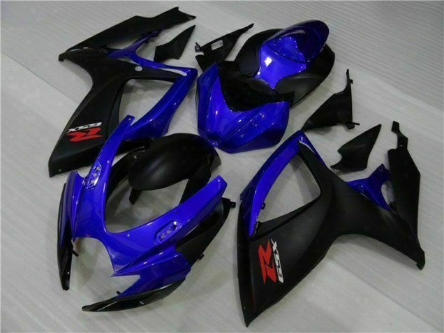 Carenado Moto Suzuki GSXR 600/750 2006-2007 - Azul Negro Mate Rojo