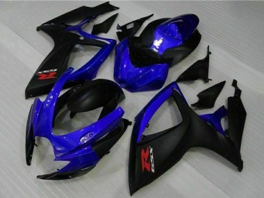 Carenado Moto Suzuki GSXR 600/750 2006-2007 - Azul Negro Mate Rojo