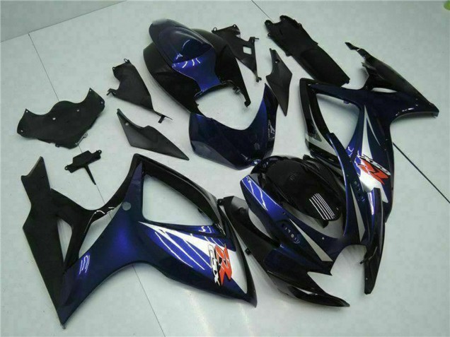 Carenado Moto Suzuki GSXR 600/750 2006-2007 - Negro Brillante Azul