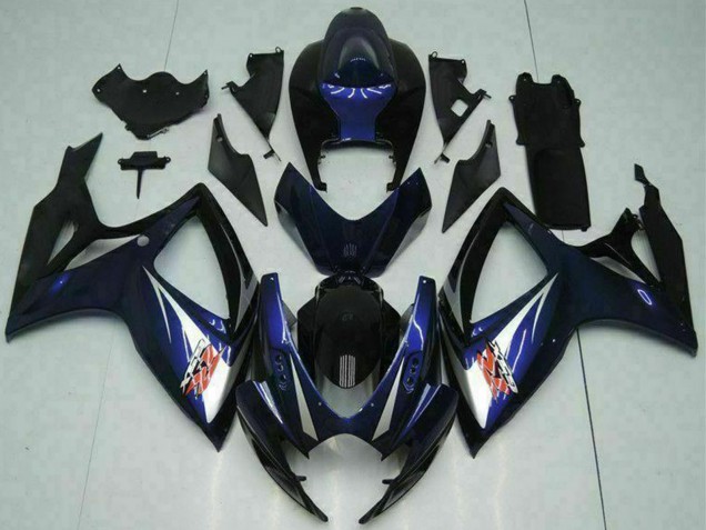 Carenado Moto Suzuki GSXR 600/750 2006-2007 - Negro Brillante Azul