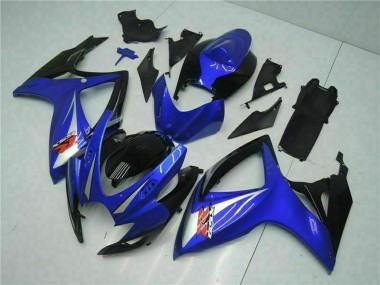 Carenado Moto Suzuki GSXR 600/750 2006-2007 - Azul Blanco Negro Brillante Rojo