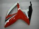 Carenado Moto Suzuki GSXR 600/750 2006-2007 - Blanco Rojo Negro Brillante Raya