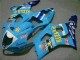 Carenado Moto Suzuki GSXR 1000 2003-2004 - Azul Blanco Amarillo Rizla