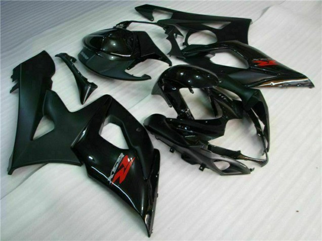 Carenados Moto Suzuki GSXR 1000 2005-2006 - Negro Brillante Negro Mate Rojo