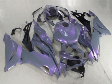 Carenado Moto Kawasaki ZX6R 2019-2022 - Camaleón Gris Dazz Púrpura Perla