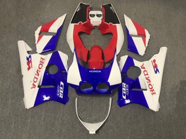 Carenados Moto Honda CBR400RR NC23 1987-1989 - Blanco Rojo Azul