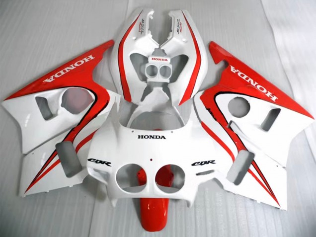 Carenado Moto Honda CBR400RR NC23 1987-1989 - Blanco Rojo