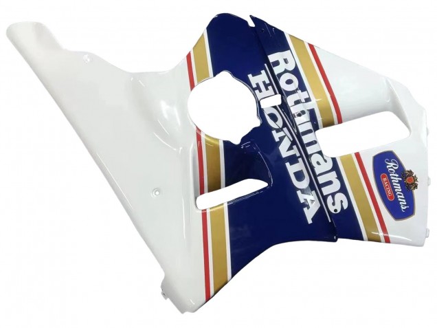 Carenado Moto Honda CBR400RR NC23 1987-1989 - Blanco Amarillo Azul Rothmans