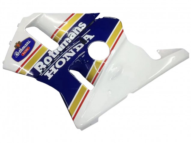 Carenado Moto Honda CBR400RR NC23 1987-1989 - Blanco Amarillo Azul Rothmans