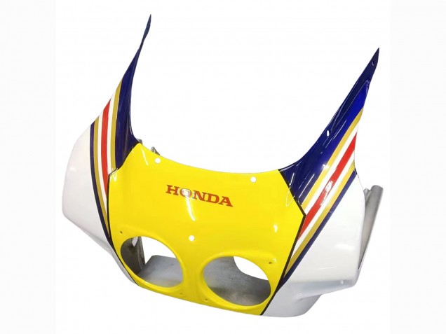 Carenado Moto Honda CBR400RR NC23 1987-1989 - Blanco Amarillo Azul Rothmans