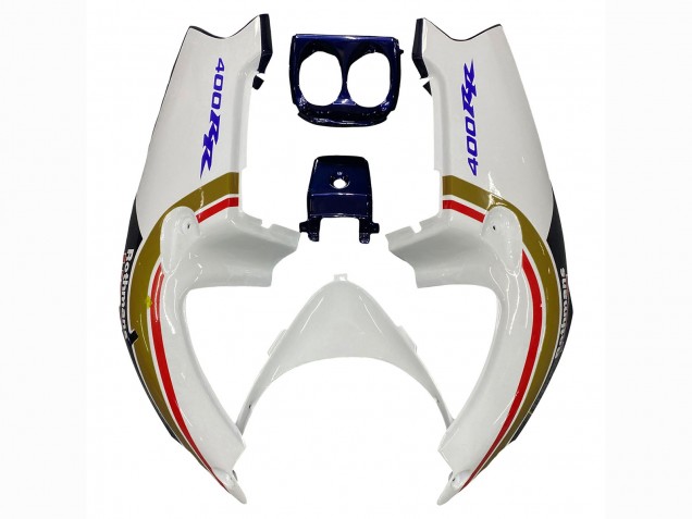 Carenado Moto Honda CBR400RR NC29 1990-1999 - Blanco Oro Rojo Azul Oscuro Rothmans