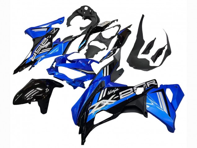 Carenado Moto Kawasaki ZX25R ZX-25R 2019-2025 - Azul Blanco Negro Mate