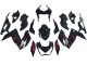 Carenado Moto Kawasaki Z250/Z300 2015-2016 - Negro Brillante Rojo Plata