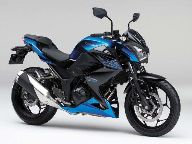 Carenado Moto Kawasaki Z250/Z300 2015-2016 - Azul Negro Mate