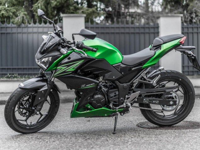 Kits Carenados Moto Kawasaki Z250/Z300 2015-2016 - Verde Negro Mate