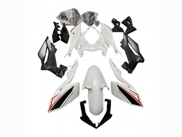 Carenado Moto Kawasaki Z400 2018-2024 - Blanco Rojo Negro