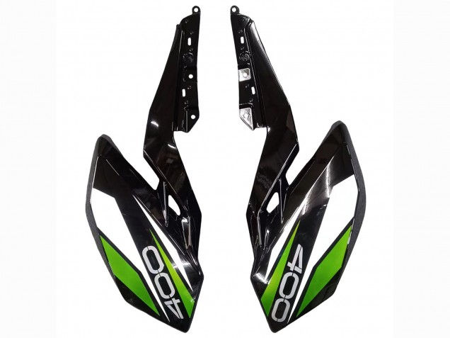 Carenado Moto Kawasaki Z400 2018-2024 - Blanco Negro Brillante Verde