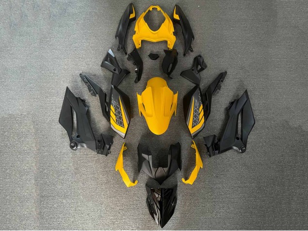 Carenado Moto Kawasaki Z400 2018-2024 - Amarillo Negro