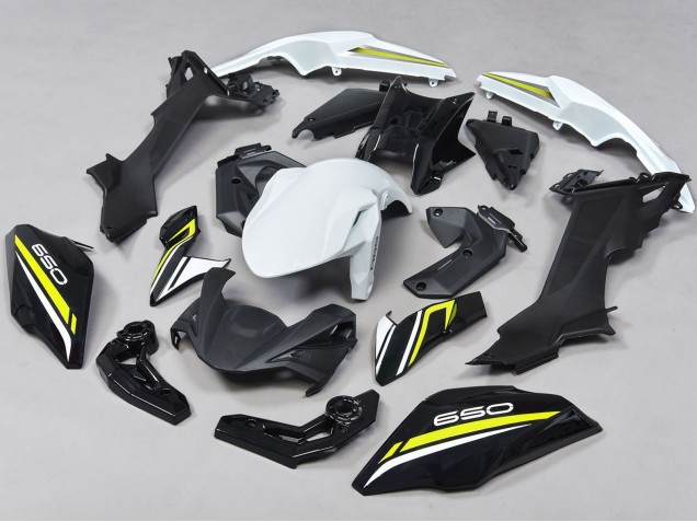Carenado Moto Kawasaki Ninja Z650 2017-2019 - Negro Blanco Amarillo