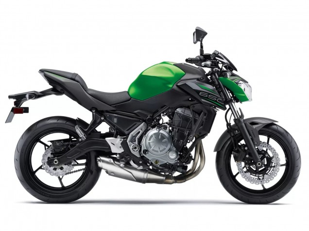 Carenado Moto Kawasaki Ninja Z650 2017-2019 - Negro Verde Plata