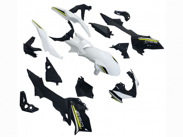 Carenado Moto Kawasaki Ninja Z650 2020-2023 - Blanco Negro Verde