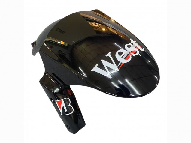 Carenado Moto Kawasaki Z1000SX 2010-2016 - Negro Brillante Oro Blanco Mobil West