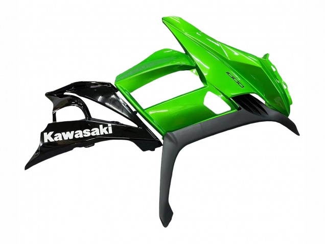 Carenado Moto Kawasaki Z1000SX 2010-2016 - Negro Brillante Negro Mate Verde