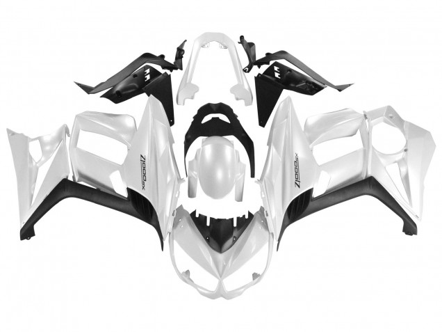 Carenado Moto Kawasaki Z1000SX 2010-2016 - Blanco Perla Negro