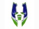 Carenado Moto Kawasaki ZXR250 1989-1990 - Verde Blanco Azul
