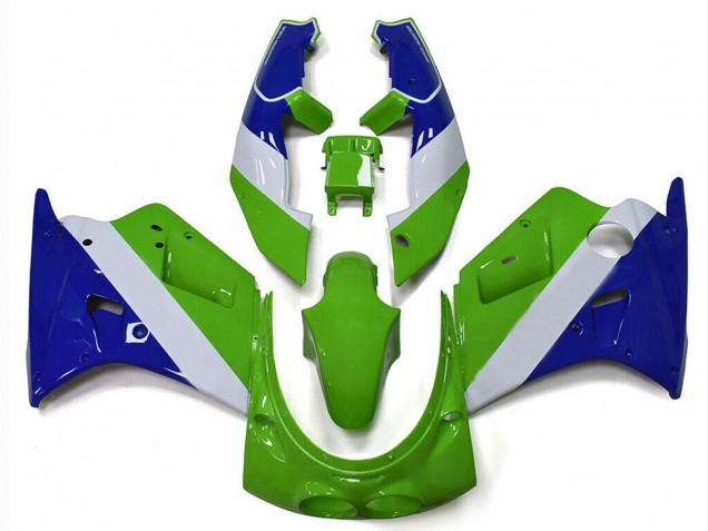 Carenado Moto Kawasaki ZXR250 1989-1990 - Verde Blanco Azul