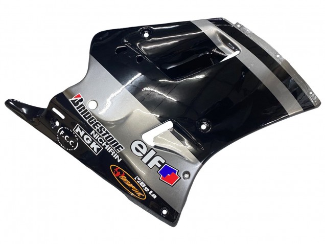 Carenado Moto Kawasaki ZXR250 1989-1990 - Negro Brillante Gris Elf Touch4 Bridgestone