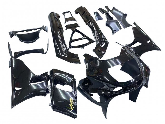 Carenado Moto Kawasaki ZZR400 1993-2007 - Negro Brillante Oro Ninja