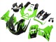 Carenado Moto Kawasaki ZZR400 1993-2007 - Verde Negro Brillante Llama