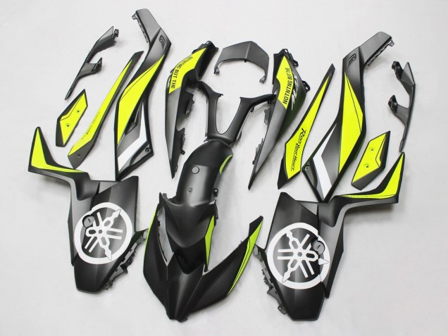 Carenado Moto Yamaha XMAX300 2017-2021 - Negro Amarillo Blanco