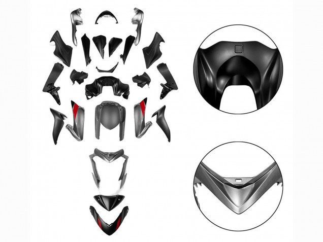Carenado Moto Suzuki GSX-S 1000 2015-2020 - Negro Gris