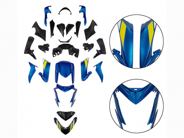 Carenado Moto Suzuki GSX-S 1000 2015-2020 - Negro Azul