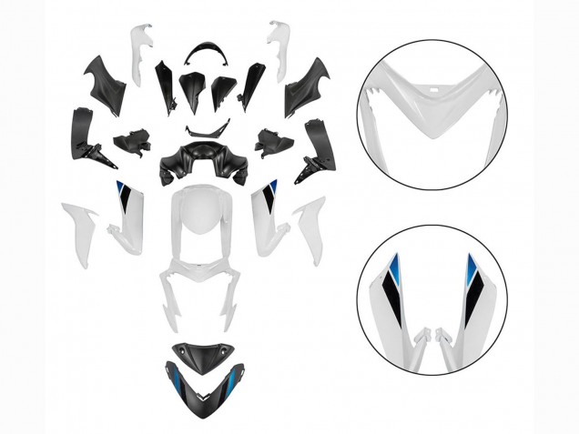 Carenado Moto Suzuki GSX-S 1000 2015-2020 - Negro Blanco