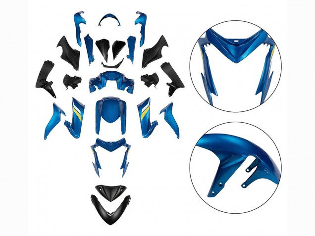 Carenado Moto Suzuki GSX-S 1000 2015-2020 - Negro Azul Amarillo