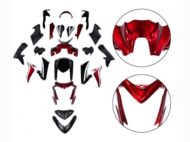 Carenado Moto Suzuki GSX-S 1000 2015-2020 - Negro Rojo